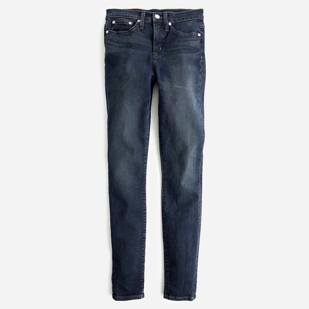 J. Crew High-Rise Toothpick Women's Jeans in Grey Lake Wash Size 30 EUC